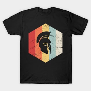 Retro Sparta Helmet Icon T-Shirt